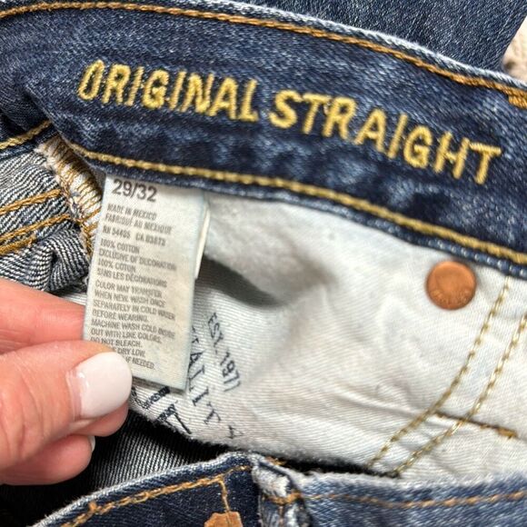 America Eagle Men’s Original Straight Blue Jeans Size 29x32 - Picture 5 of 5